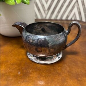 Vintage academy silver on copper creamer